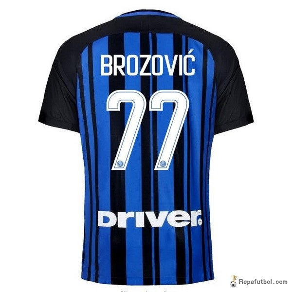 Camiseta Inter de Milán Replica Primera Ropa Brozovic 2017/18